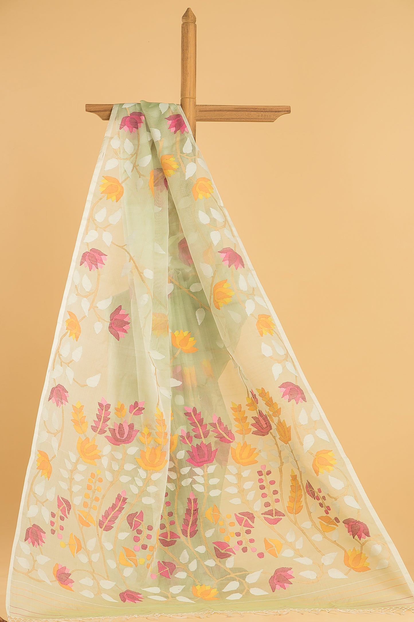 Handwoven Pure Handwoven Pure Muslin Saree | Sage Green