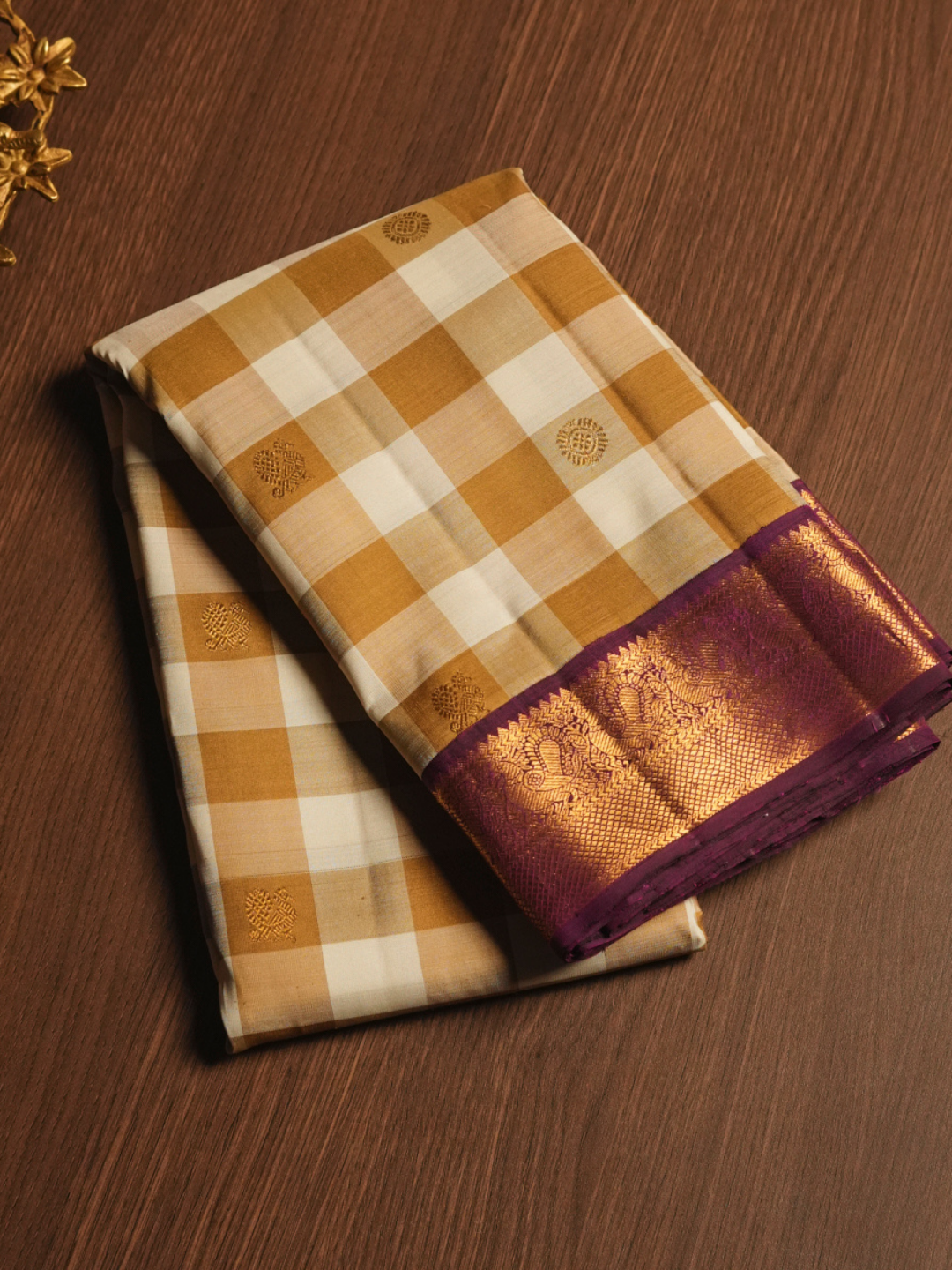 Silk Mark Certified Handloom Kanjivaram Silk Saree | Grape Purple