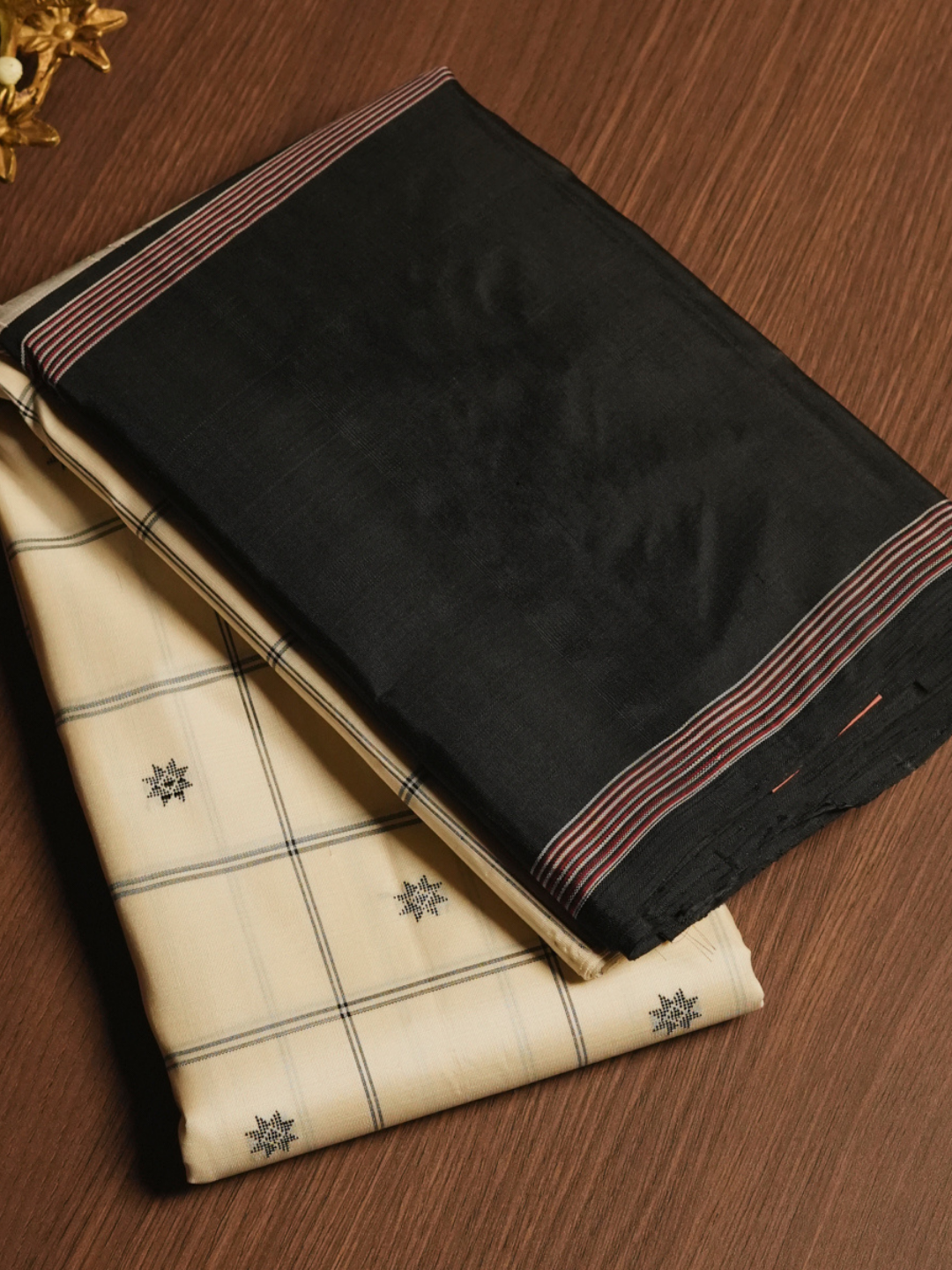 Silk Mark Certified Handloom Kanjivaram Silk Saree | Midnight Black