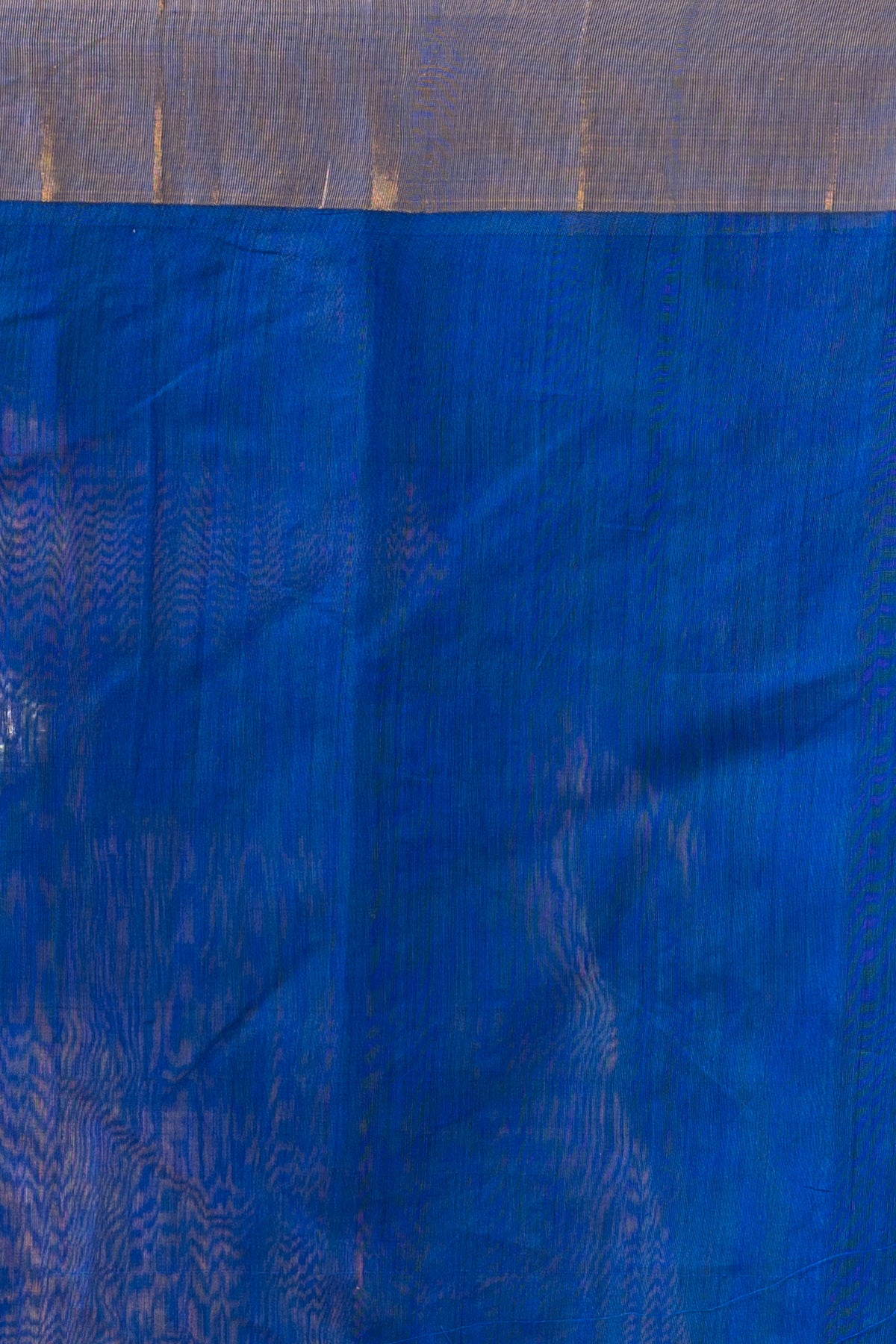 Handwoven Chanderi Silk Cotton Saree | Royal Blue
