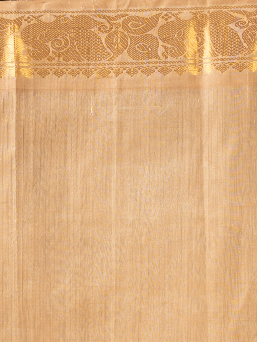 Handloom Korvai Silk Cotton Saree | Bottle Green