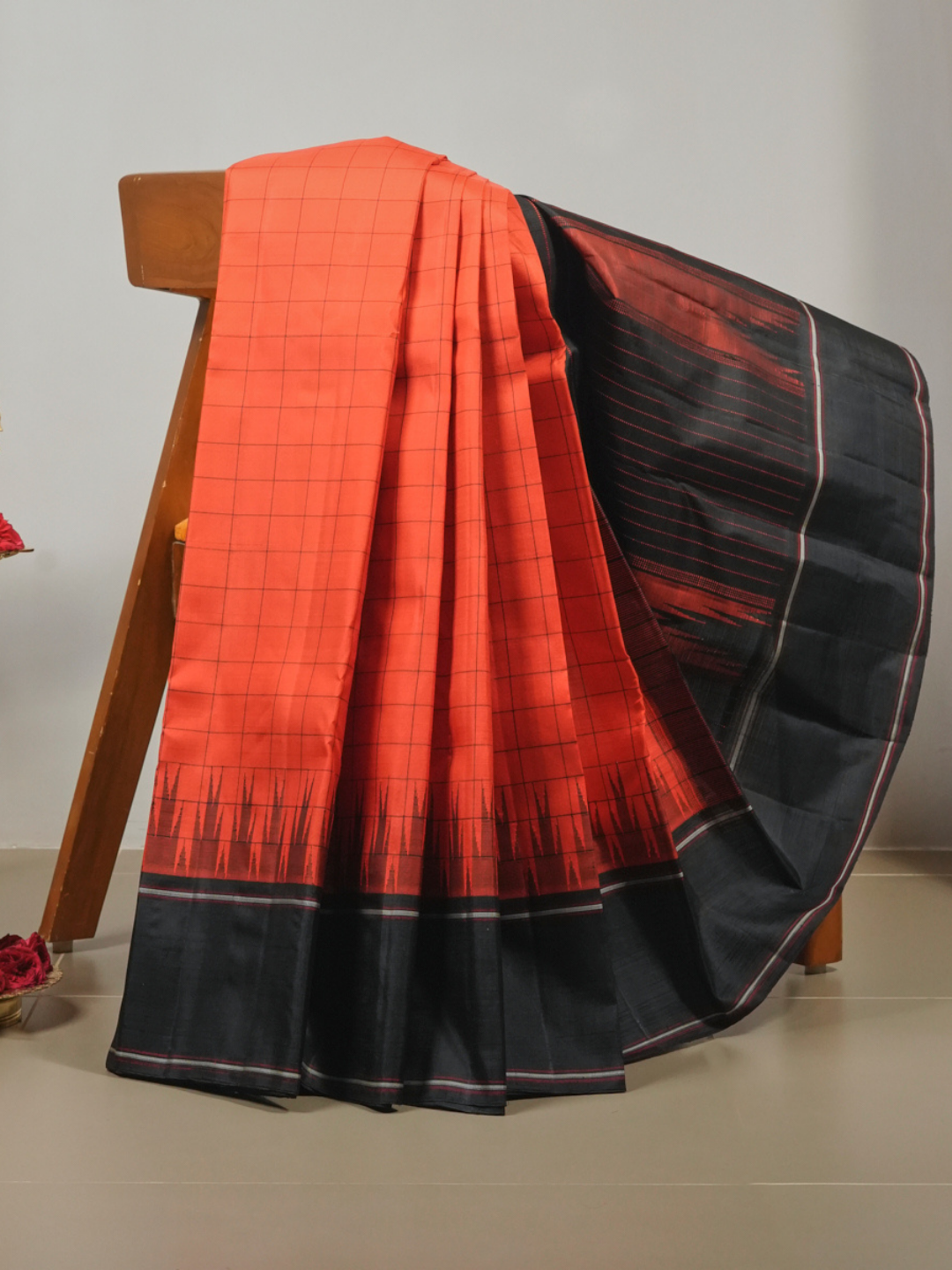 Silk Mark Certified Handloom Kanjivaram Silk Saree | Classic Red