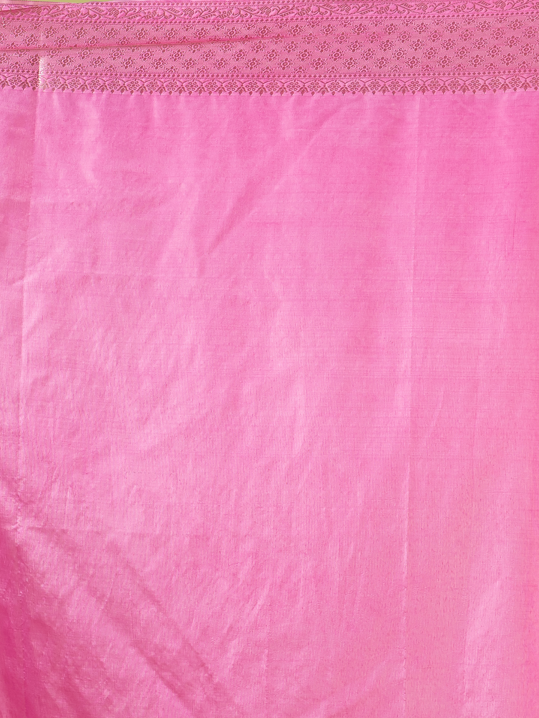 Classic Benarasi Semi Silk Saree | Fuchsia Pink