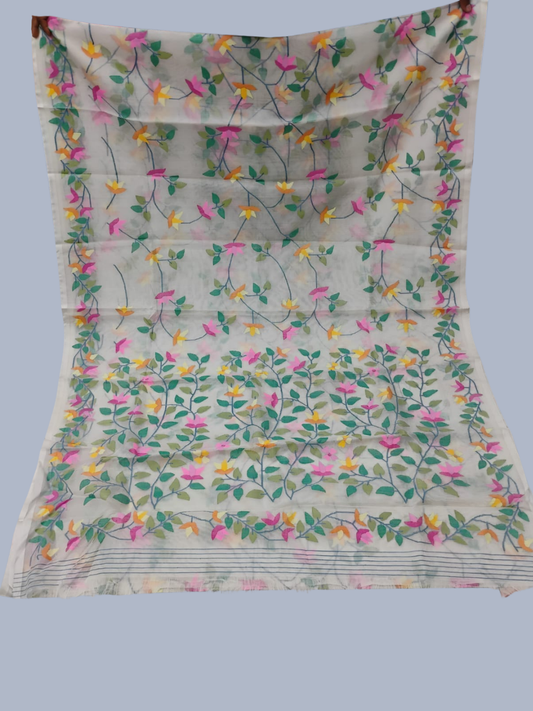 Handwoven Pure Handwoven Pure Muslin Saree | Warm Beige