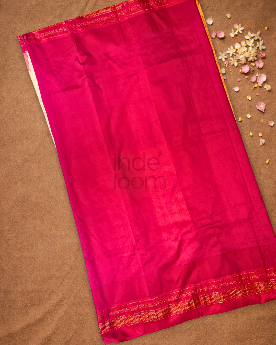 Traditional viscose Saree | Sand Beige