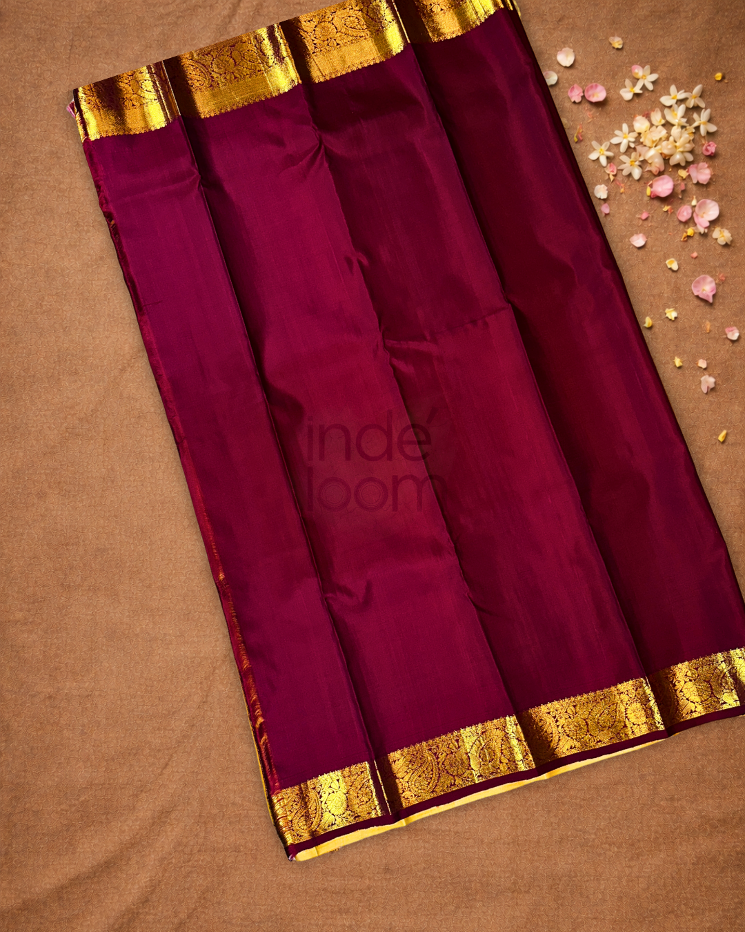 Silk Mark Certified Handloom Kanjivaram Silk Saree | Mustard Yellow