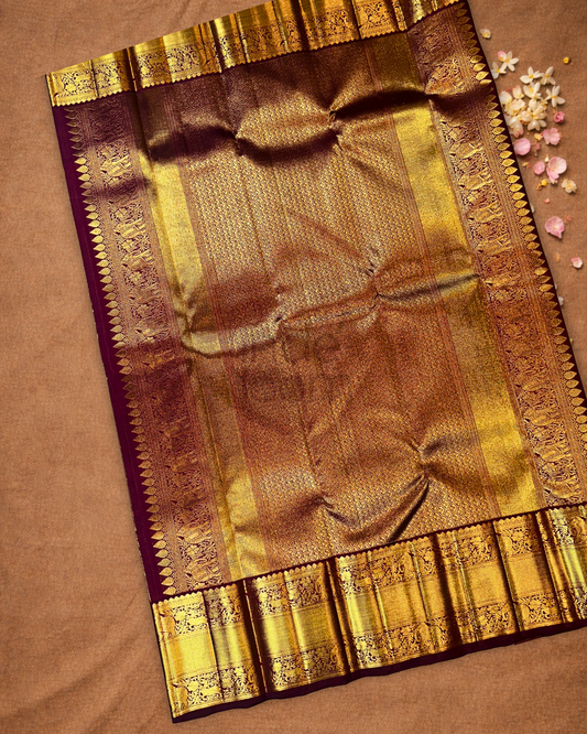 Kanjivaram Saree With Ivory White