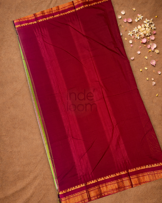 Traditional viscose Saree | Maroon Red
