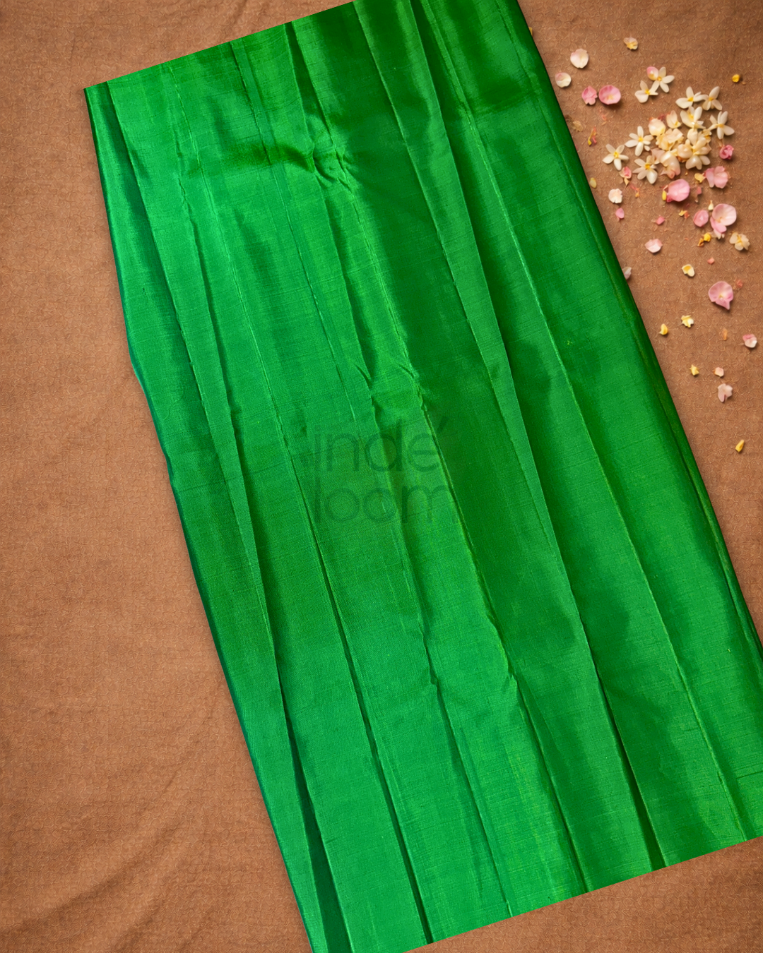 Silk Mark Certified Handloom Kanjivaram Silk Saree | Lime Green