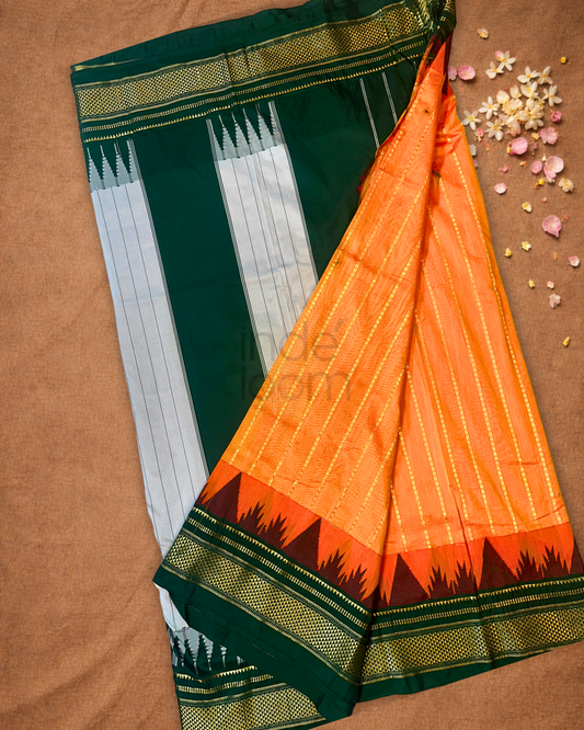Ilkal Saree in Mustard Yellow