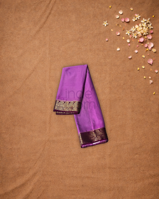 Mysore Silk Saree With Purple