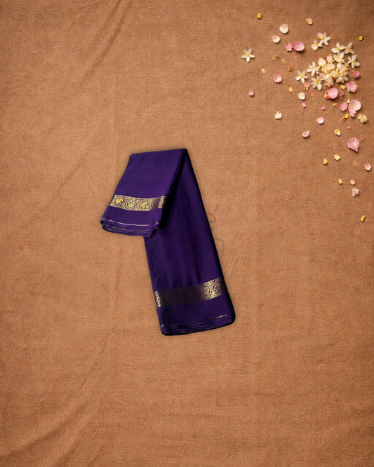 Mysore Silk Saree With Purple