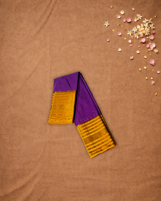 Mysore Silk Saree With Purple