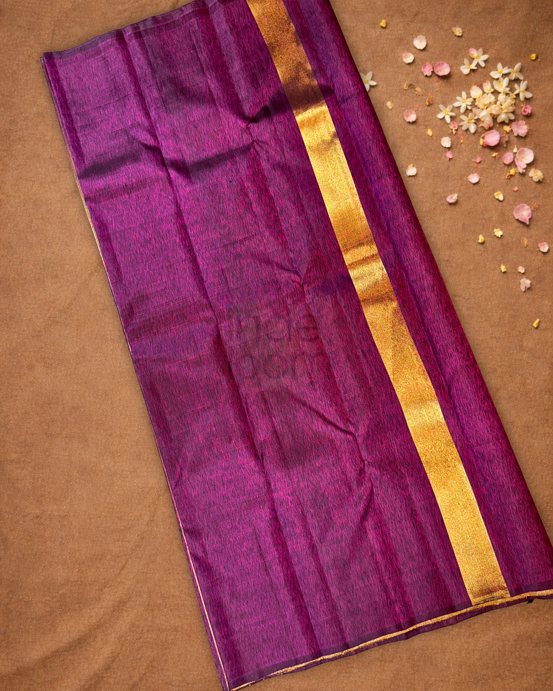 Silk Mark Certified Handloom Kanjivaram silk Saree | Grape Purple