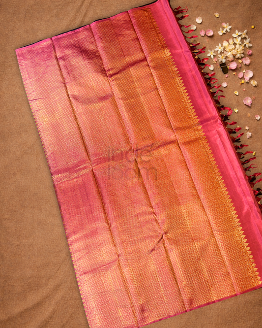 Silk Mark Certified Handloom Kanjivaram Silk Saree | Midnight Black