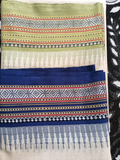 Green Light Handloom Vidarbha Tussar Silk Saree with Multicolor Contrast Border -099