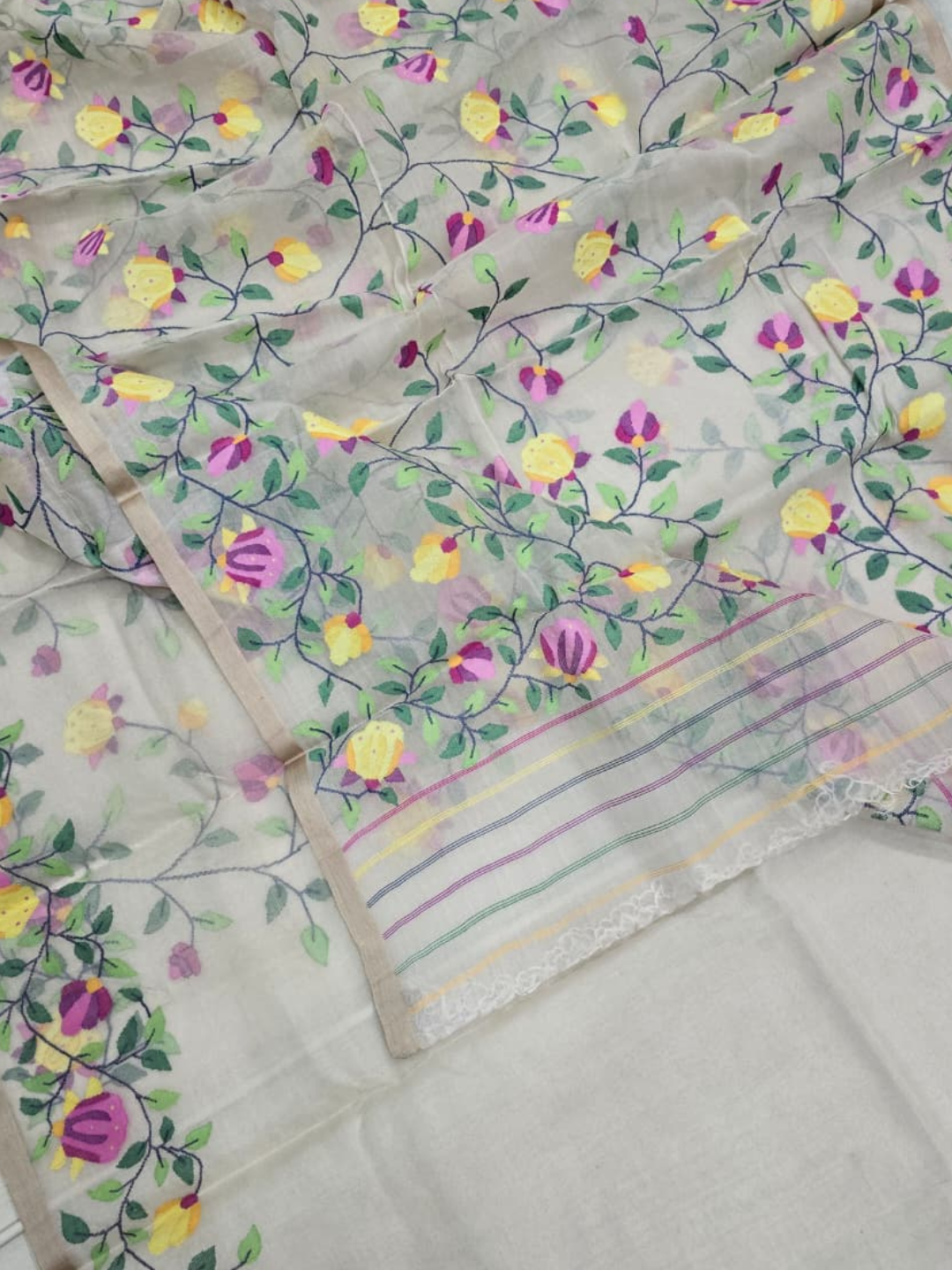 Handwoven Pure Handwoven Pure Muslin Saree | Lavender Purple
