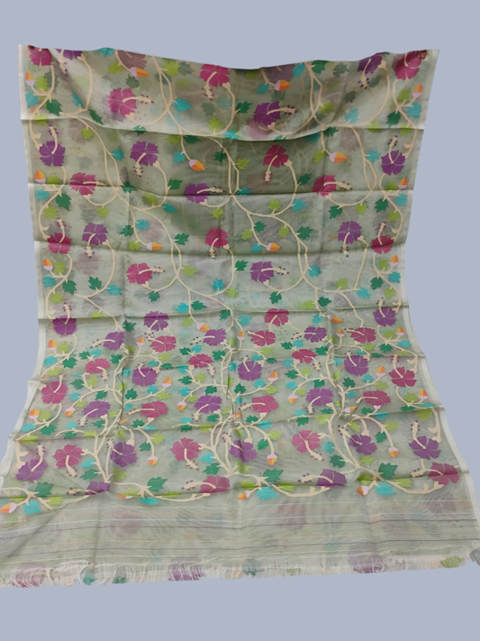 Handwoven Pure Handwoven Pure Muslin Saree | Cocoa Brown