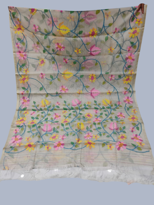 Handwoven Pure Handwoven Pure Muslin Saree | Honey Yellow