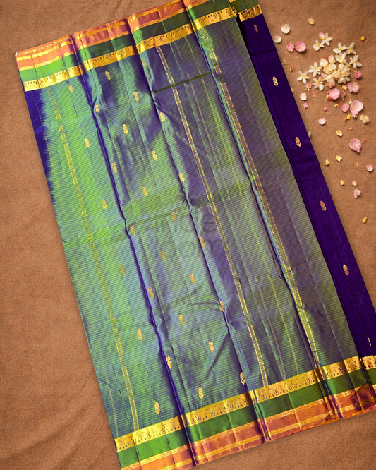 Kanjivaram Saree With Space Blue