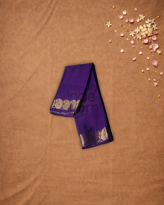Mysore Silk Saree With Purple