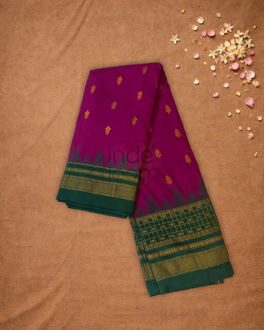 Ilkal Saree in Dark Pink