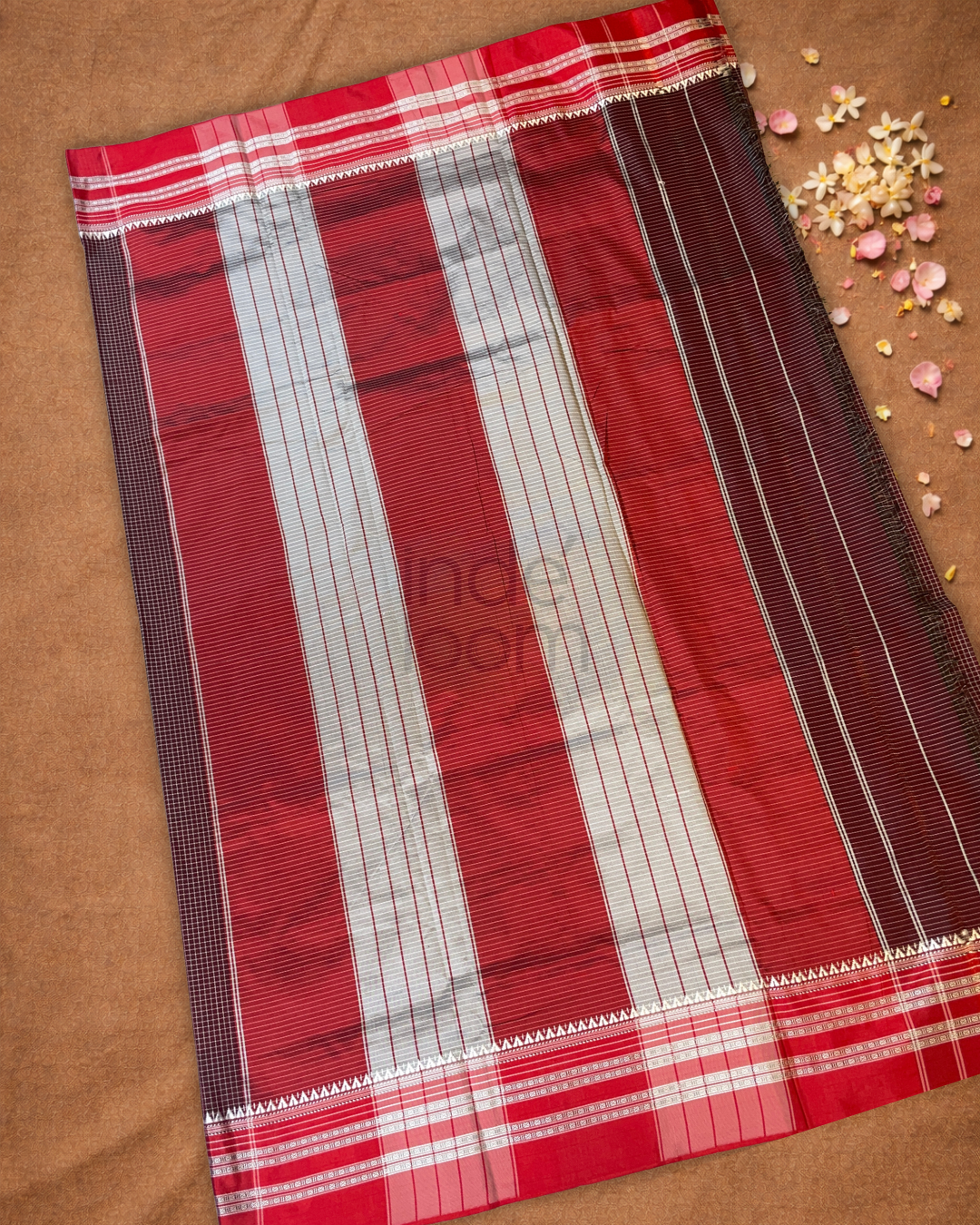 Traditional viscose Saree | Maroon Red