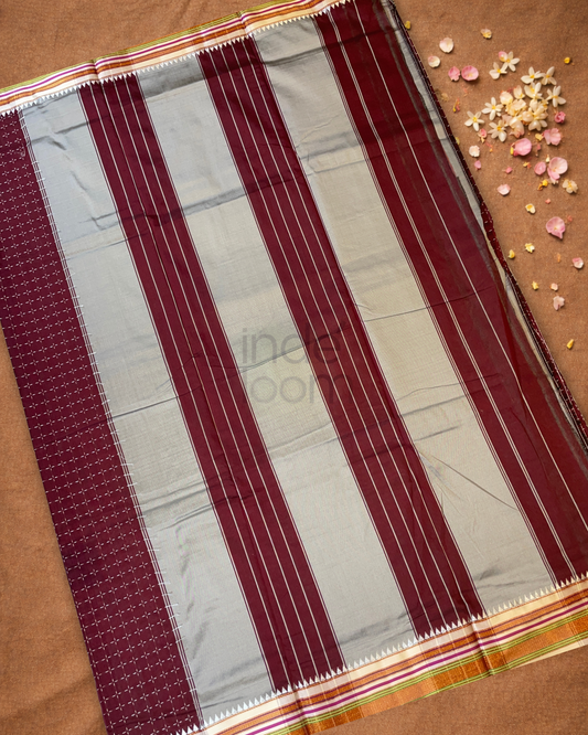 Ilkal Saree in Apple Red