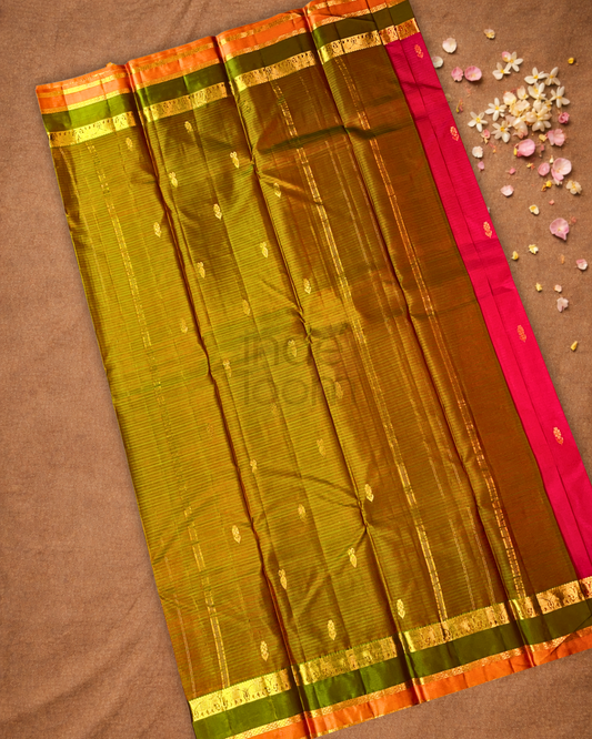 Kanjivaram Saree With Deep Pink