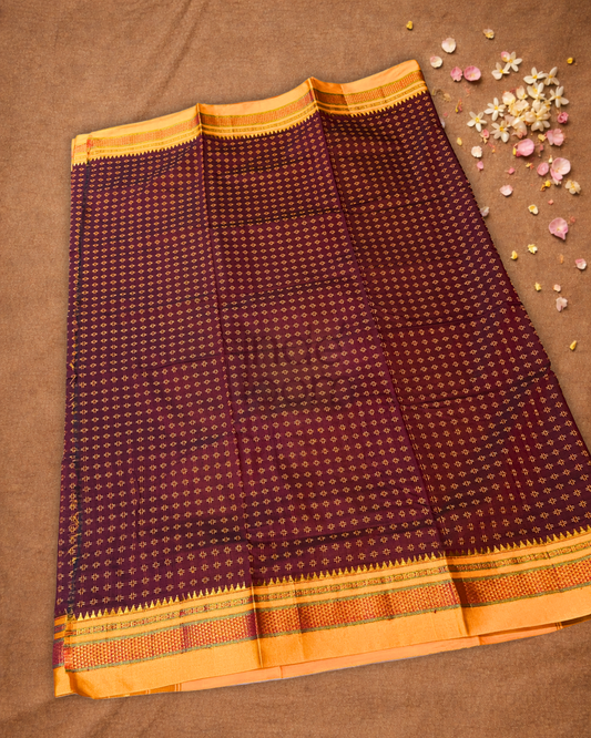 Ilkal Saree in Wine Red