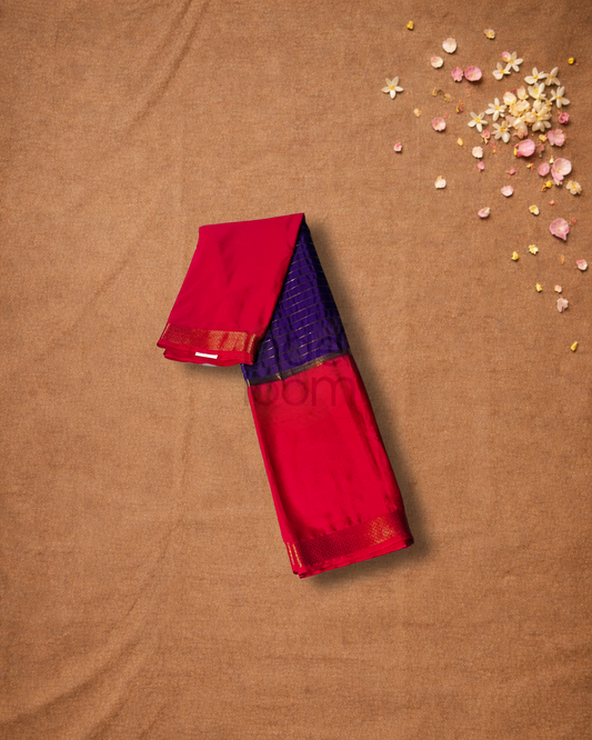 Mysore Silk Saree With Pink