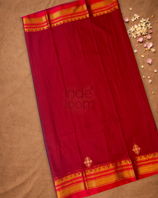 Ilkal Saree in Navy Blue