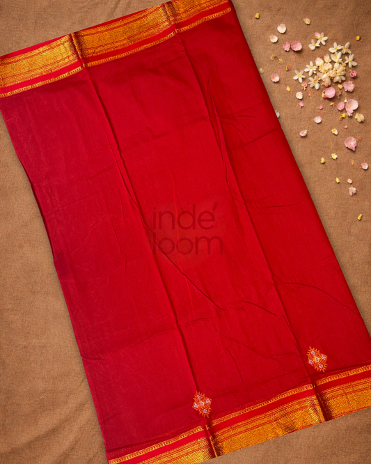 Traditional Ilkal Cotton Silk Viscose Saree | Taupe Grey