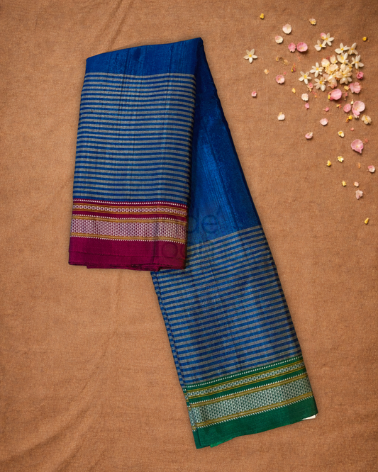 Ilkal Saree in Indigo Blue
