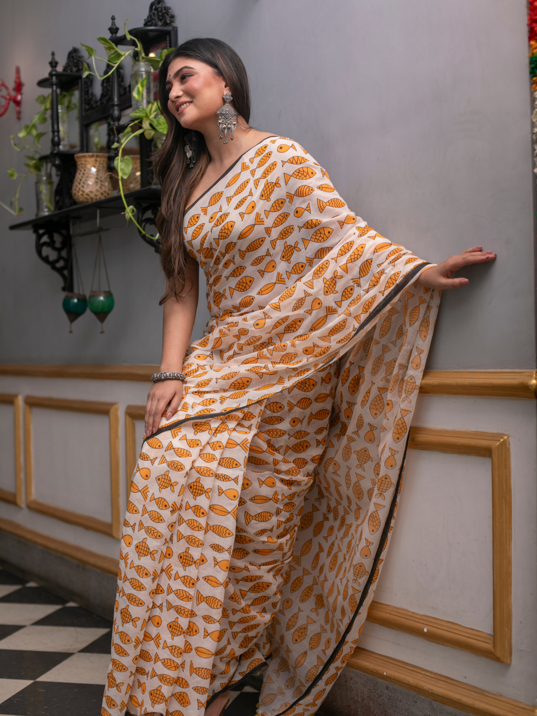 Yellow Handloom cotton-064