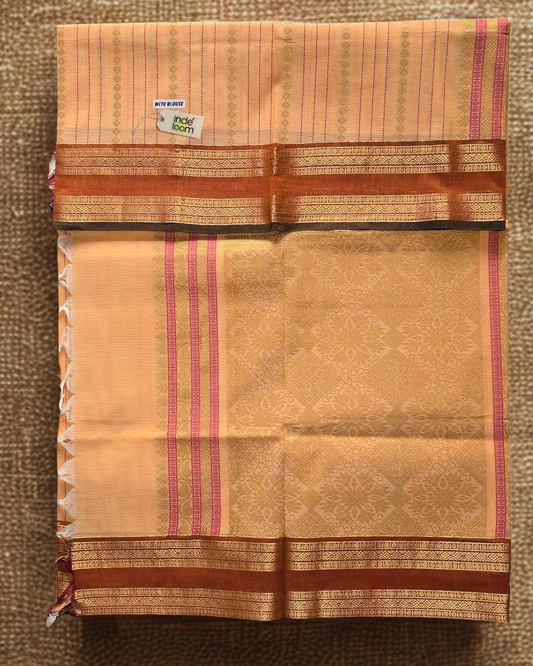 Kanchi Cotton|Yellow & Orange