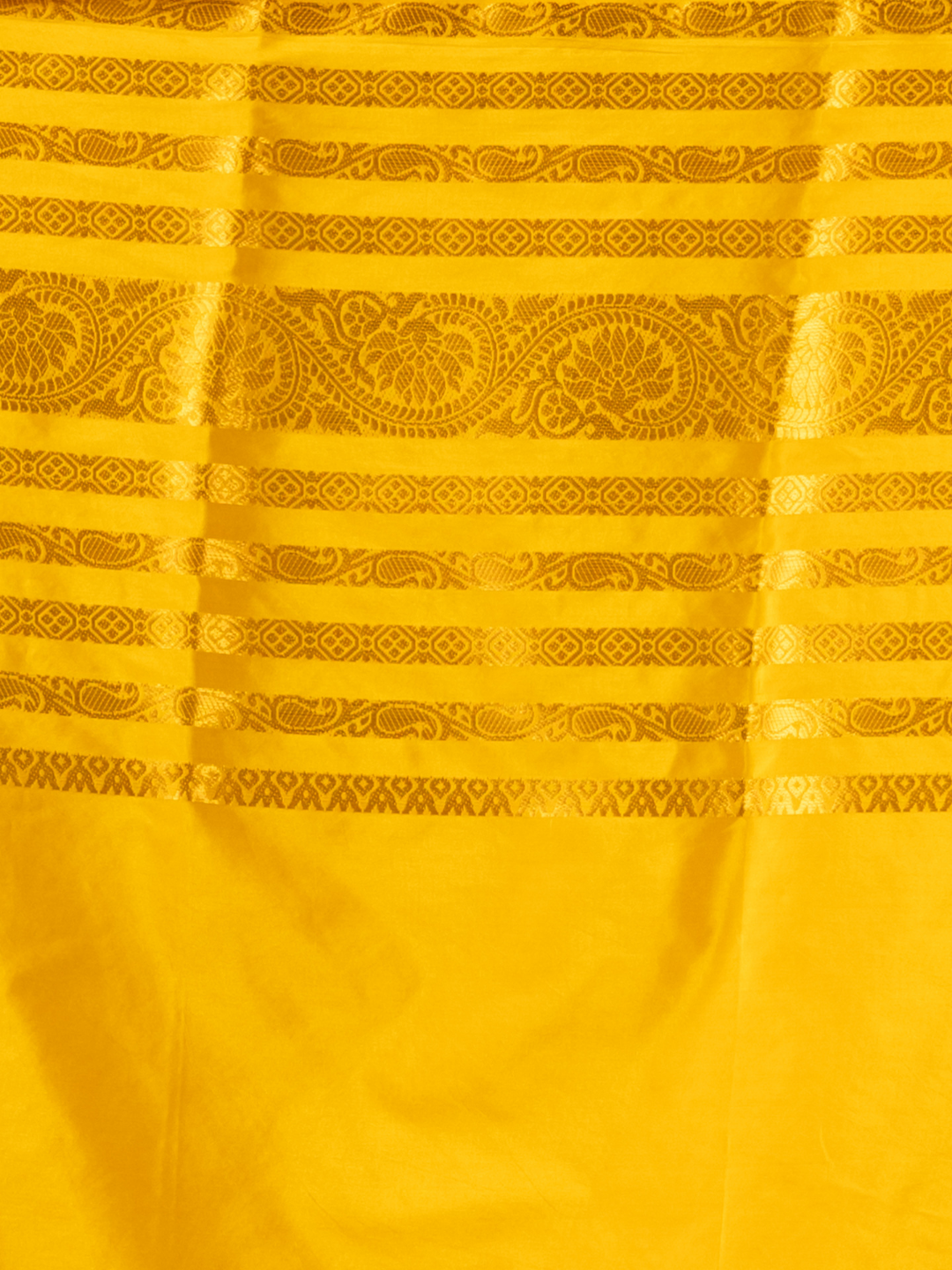 Classic Mysore Semi Silk Saree | Mustard Yellow