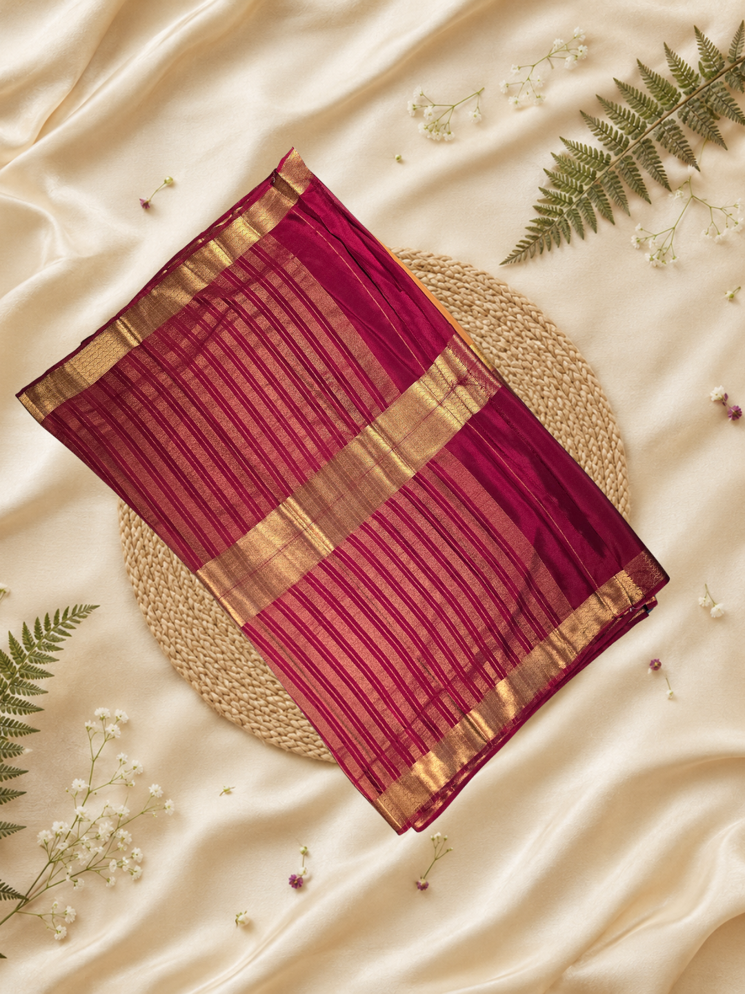 Classic Mysore Silk Saree | mustard yellow