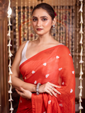 Ginger Orange Handloom cotton-058