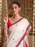 Somke White -Handloom cotton-054