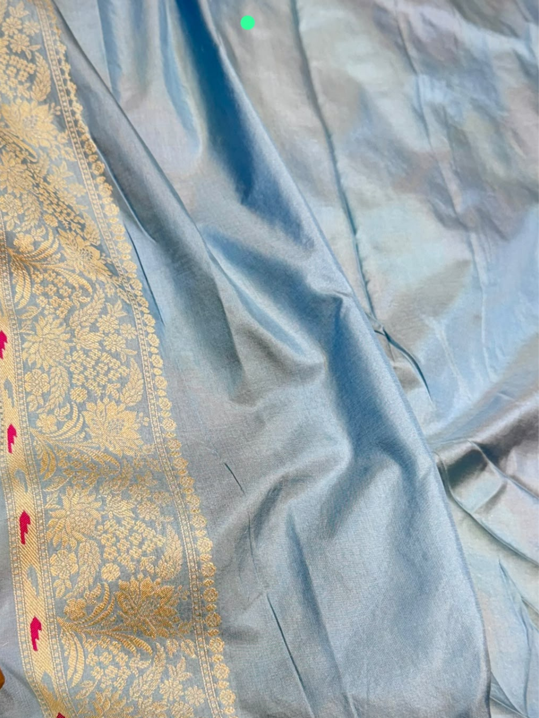 Pure Banarasi Exclusive Ektara Kora JAMDANI Tilfi saree | Slate Grey