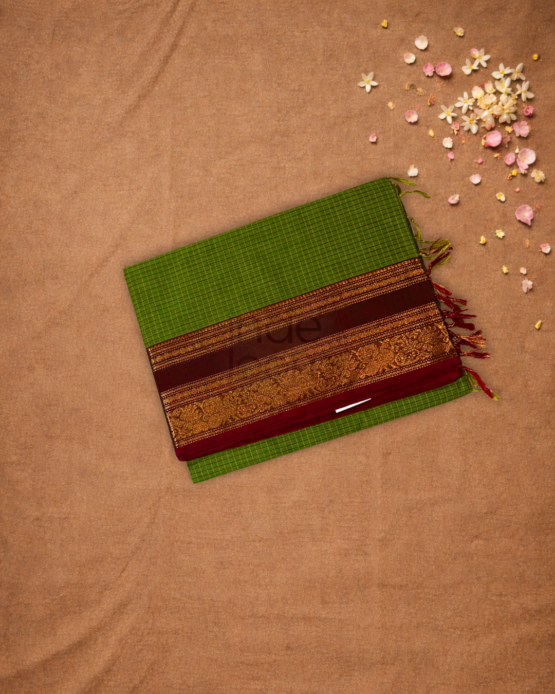 Chettinad cotton Saree | lawn green