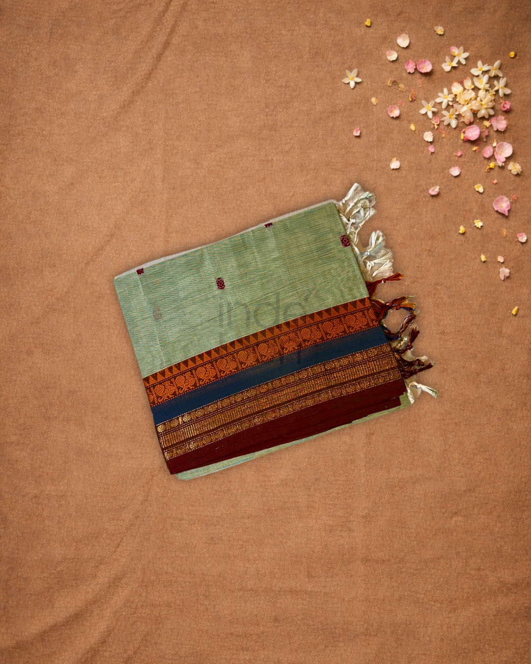 Chettinad cotton Saree | patel green
