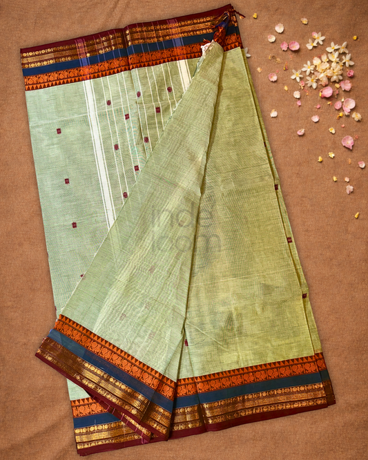 Chettinad cotton Saree | patel green