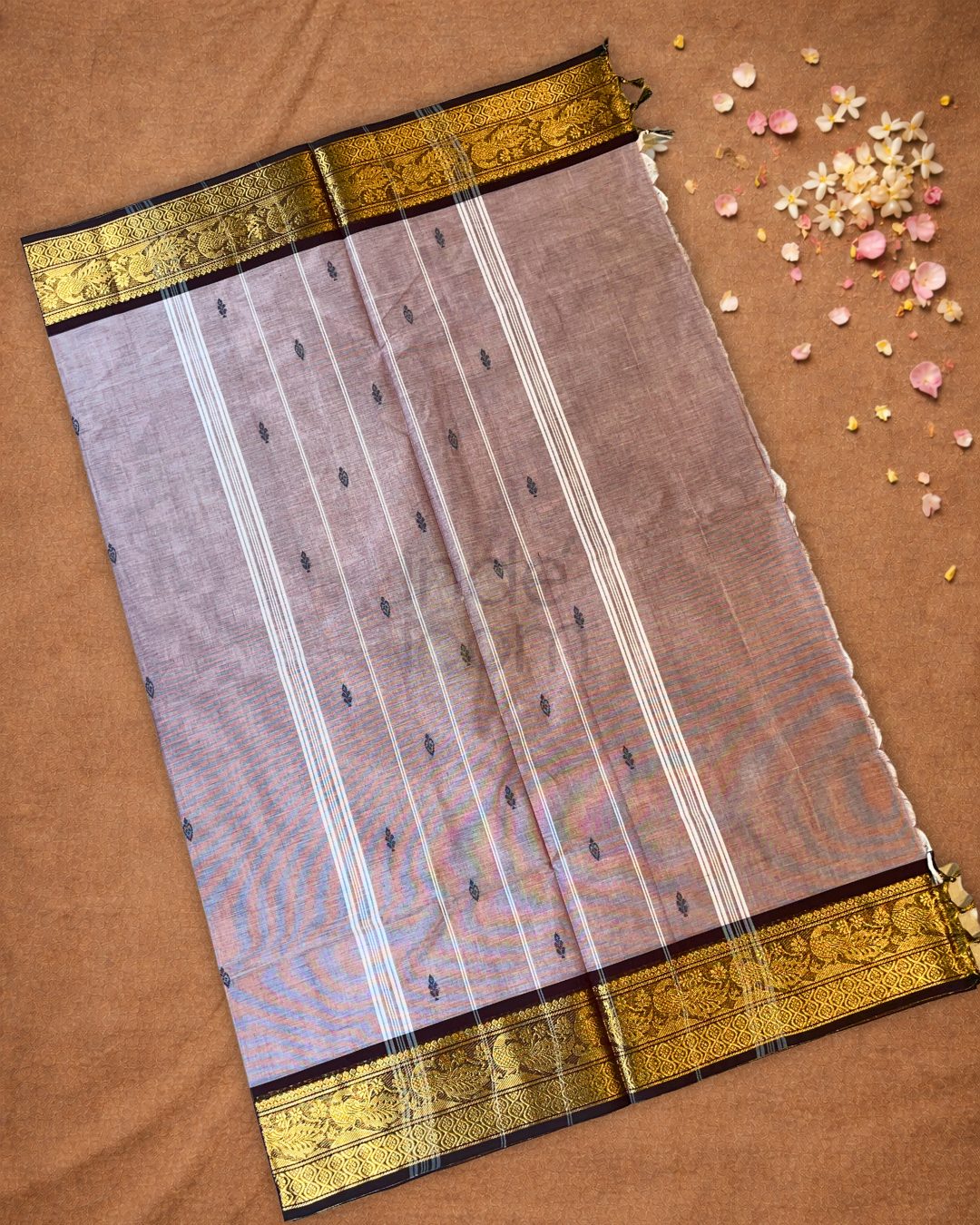 Chettinad Cotton Saree | Dusty Pink