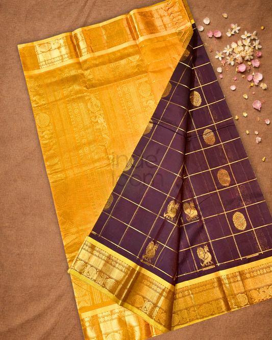 Handloom Handloom Silk Cotton Saree | Plum Purple