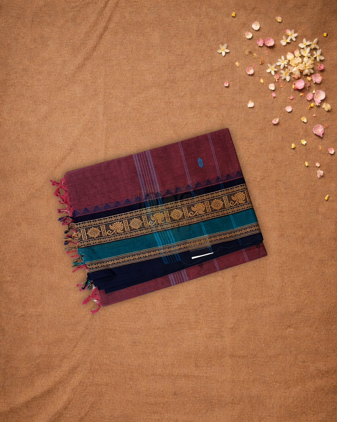 Chettinad cotton Saree | doll pink