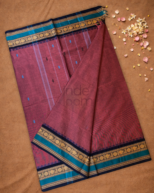 Chettinad cotton Saree | doll pink