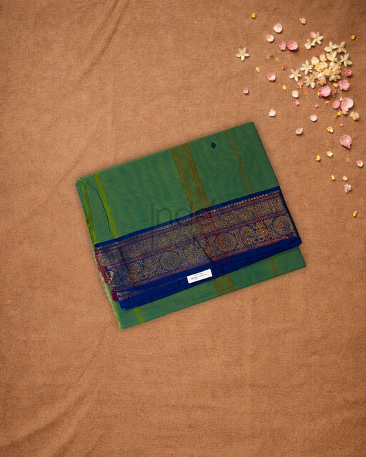 Chettinad Cotton Saree | jade green