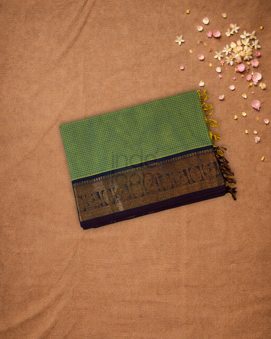Chettinad Cotton Saree | apple green